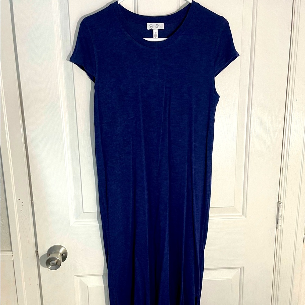 Lovely blue dress with slits on both sides